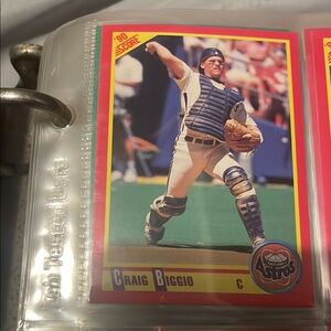 Astros Baseball Card with Catcher